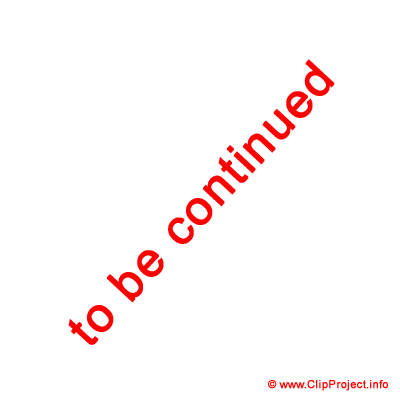 To be continued / Clipart kostenlos, gratis