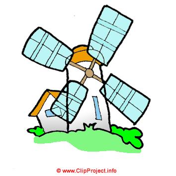 Windmuehle / Clipart gratis Gif