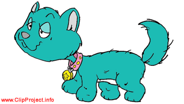 Blue cat / Katze, Kater / Clipart Gif / Free cats, pets cartoon clipart