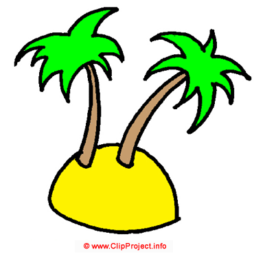 Insel, Palmen, Raumschiff, Gif Clipart kostenlos herunterladen