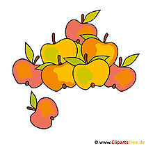 Äpfel Clipart - Kostenlose lizenzfreie Bilder zu Herbst