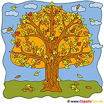 Eiche Clipart - Bilder Herbst