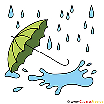 Regen Bild - Clip Art Herbst