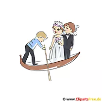 Gondel Clipart Bilder zu Hochzeit