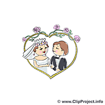 Hochzeit Clipart für Einladungen