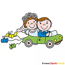 Limousine zur Hochzeit Clipart free