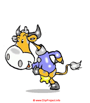 Free Clipart Image Running Cow Free Clipart Image Running Cow