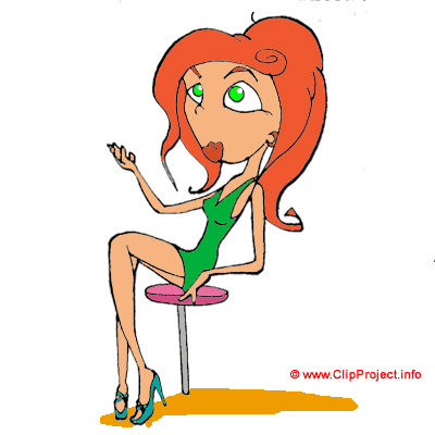 Glamour girl cartoon Glamour girl cartoon