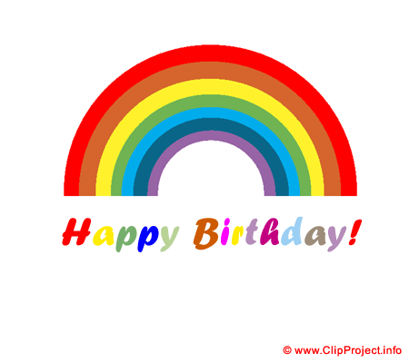Rainbow clip art - Happy Birthday clip art free Rainbow clip art - Happy Birthday clip art free
