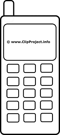 Clipart mobile telephone