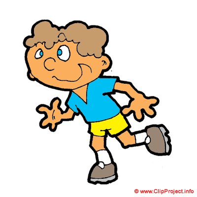 Boy running clipart free