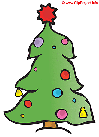 Christmas tree free clipart image