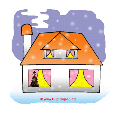 Winter clip art house free Winter clip art house free