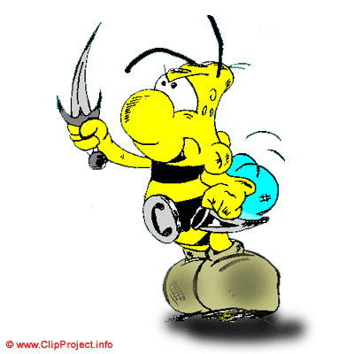 Bee knight cliparts