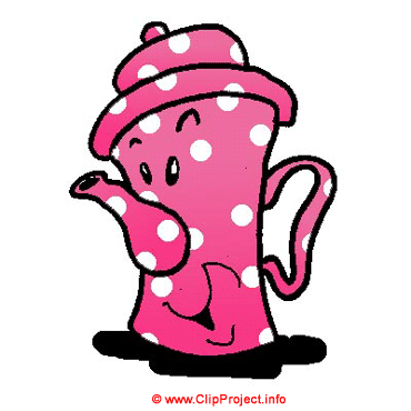 Coffeepot cartoon clip art