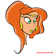 Girl hairdress clip art free
