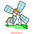 Wind mill clip art image