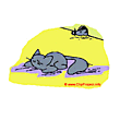 Sleeping cat cliparts free