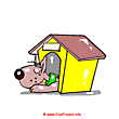 Clipart dog kennel 