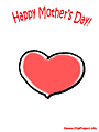 Mother's Day greeting card heart free download