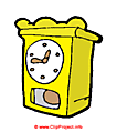 Clock cartoon clipart free