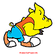 Pig Jogger cartoon image - Sports images